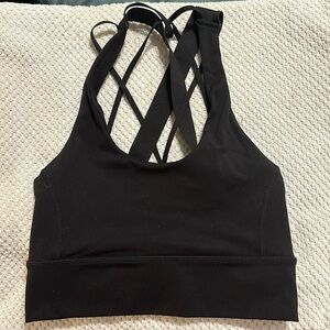 Balance athletica (vitality) longline strappy sports bra (s)